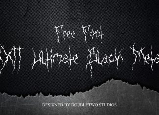 Black Metal Display Font