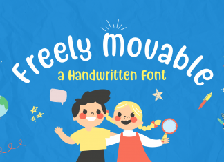 Freely Movable Display Font