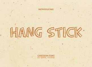 Hang Stick Display Font