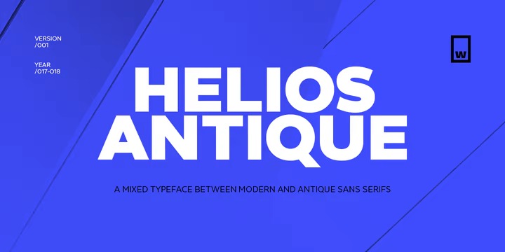 Helios Antique Sans Serif Font