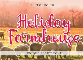 Holiday Farmhouse Script Font