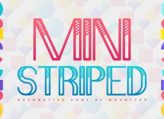 Mini Striped Font