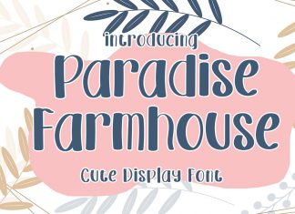 Paradise Farmhouse Display Font