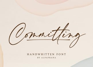 Committing Handwritten Font