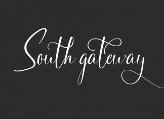 South Gateway Calligraphy Font