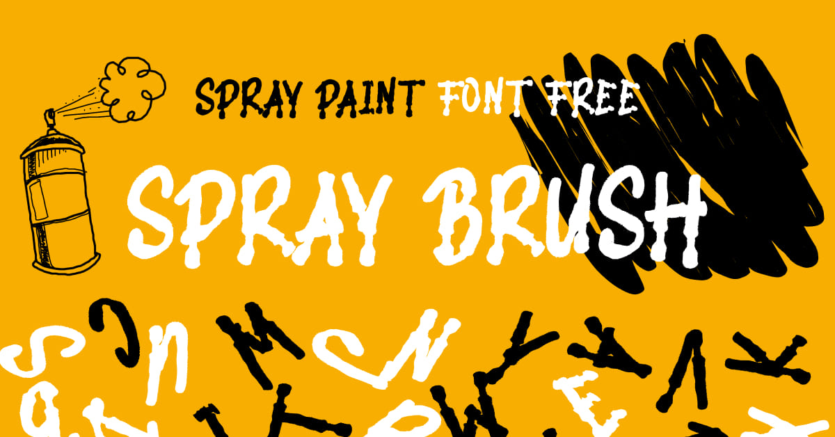 Brush Spray Paint Display Font