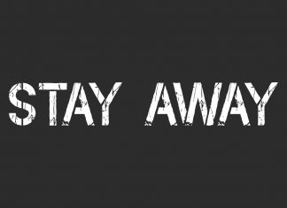 Stay Away Display Font