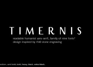 Timernis Sans Serif Font