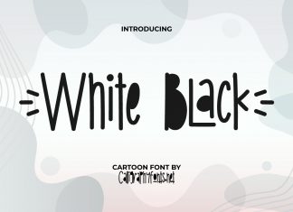 White Black Display Font