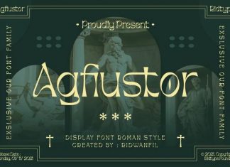 Agfiustor Display Font