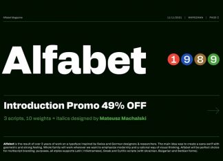 Alfabet Sans Serif Font