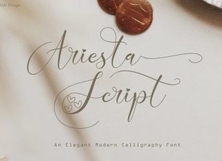 Ariesta Calligraphy Font