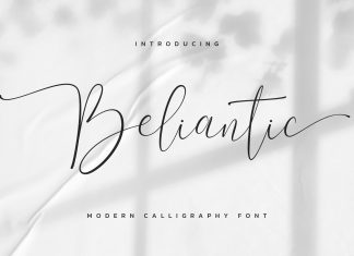 Beliantic Calligraphy Font