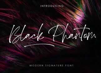 Black Phantom Handwritten Font
