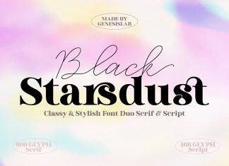 Black Starsdust Font