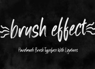 Brush Effect Script Font