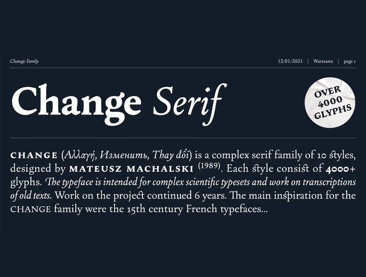 Metallum - Serif font Family