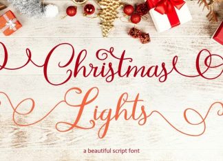 Christmas Light Calligraphy Font