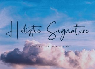 Holistic Signature Script Font
