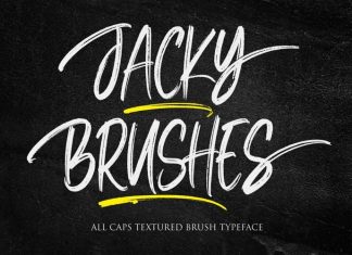 Jacky Brushes Brush Font
