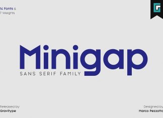 Minigap Sans Serif Font