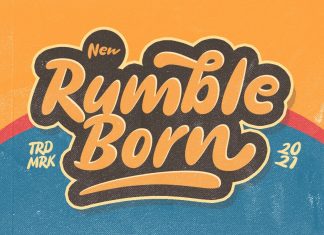 Rumble Born Script Font