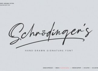 Schrödinger's Handwritten Font