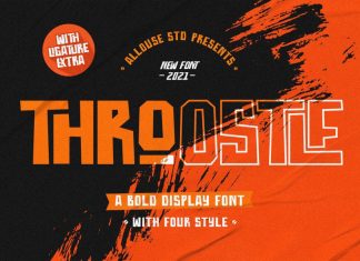 Throostle Display Font