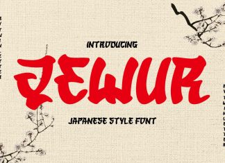 QEWUR Faux Japanese Font