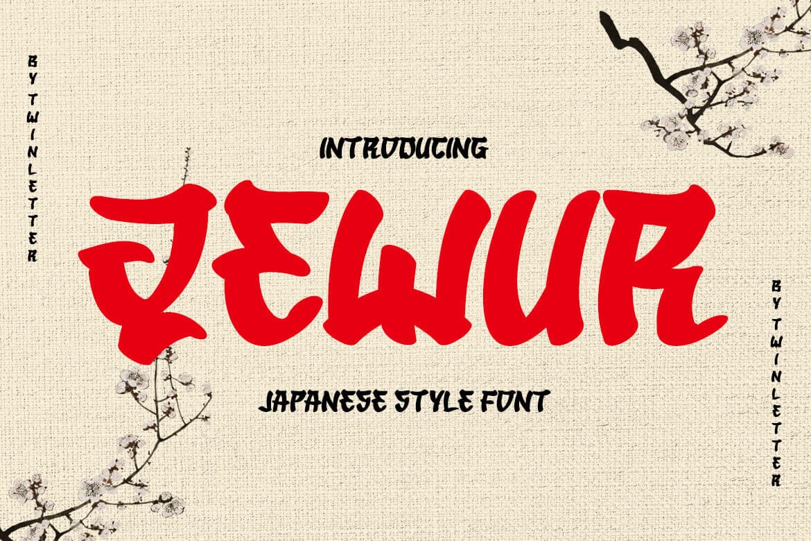 QEWUR Faux Japanese Font