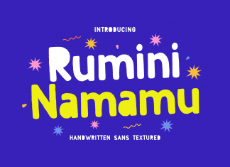 Rumini Namamu Display Font