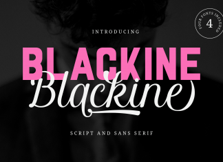 Blackine Calligraphy Font