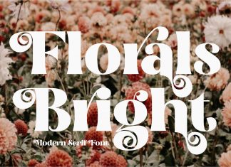 Florals Bright Serif Font