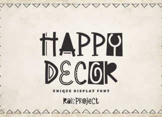 Happy Decor Display Font