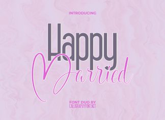 Happy Married Font