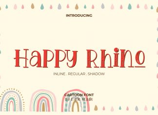 Happy Rhino Display Font