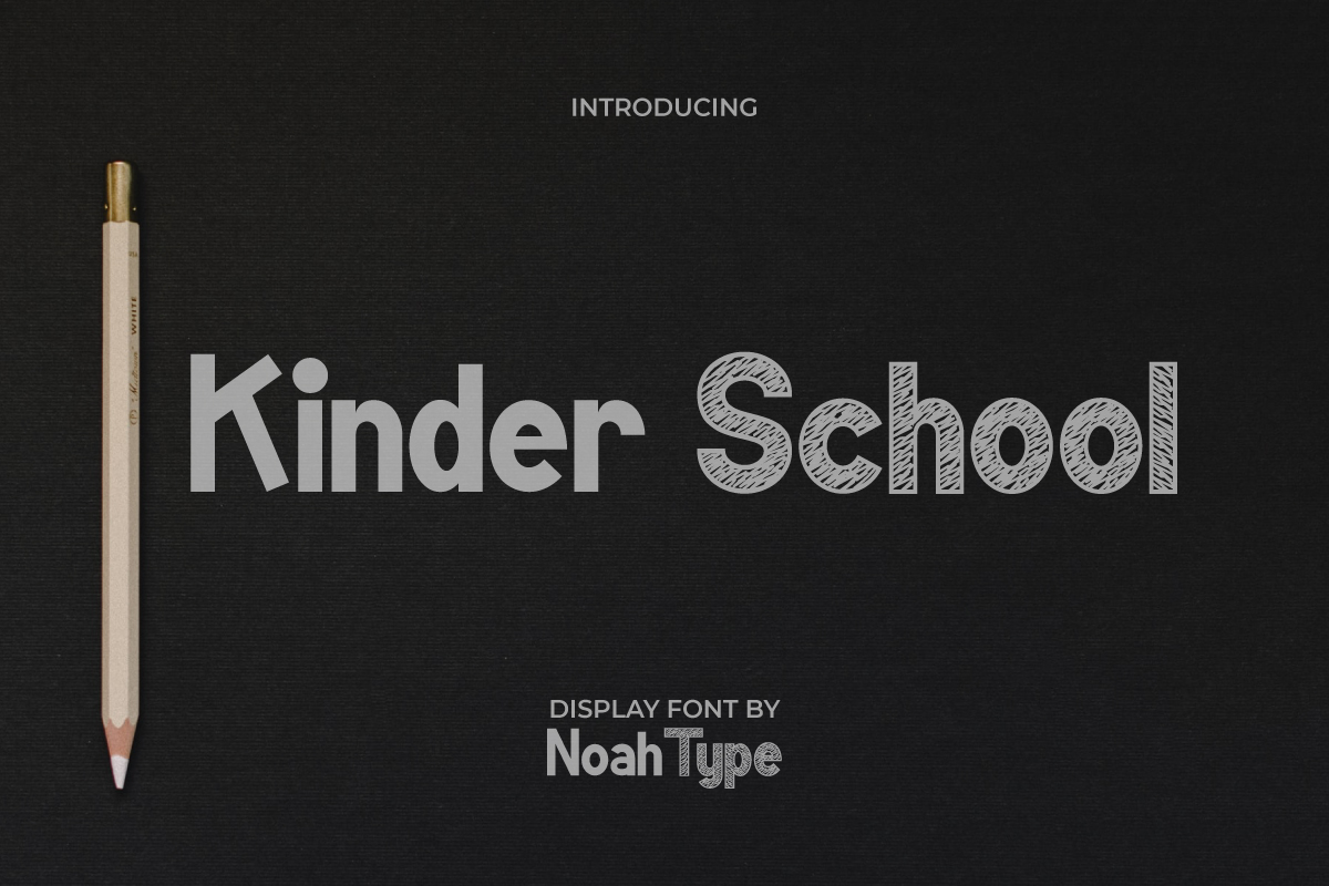 Kinder School Display Font