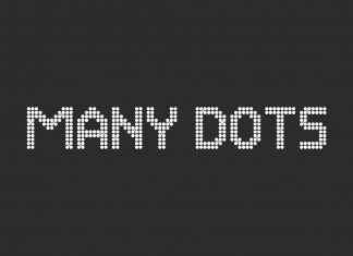Many Dots Display Font