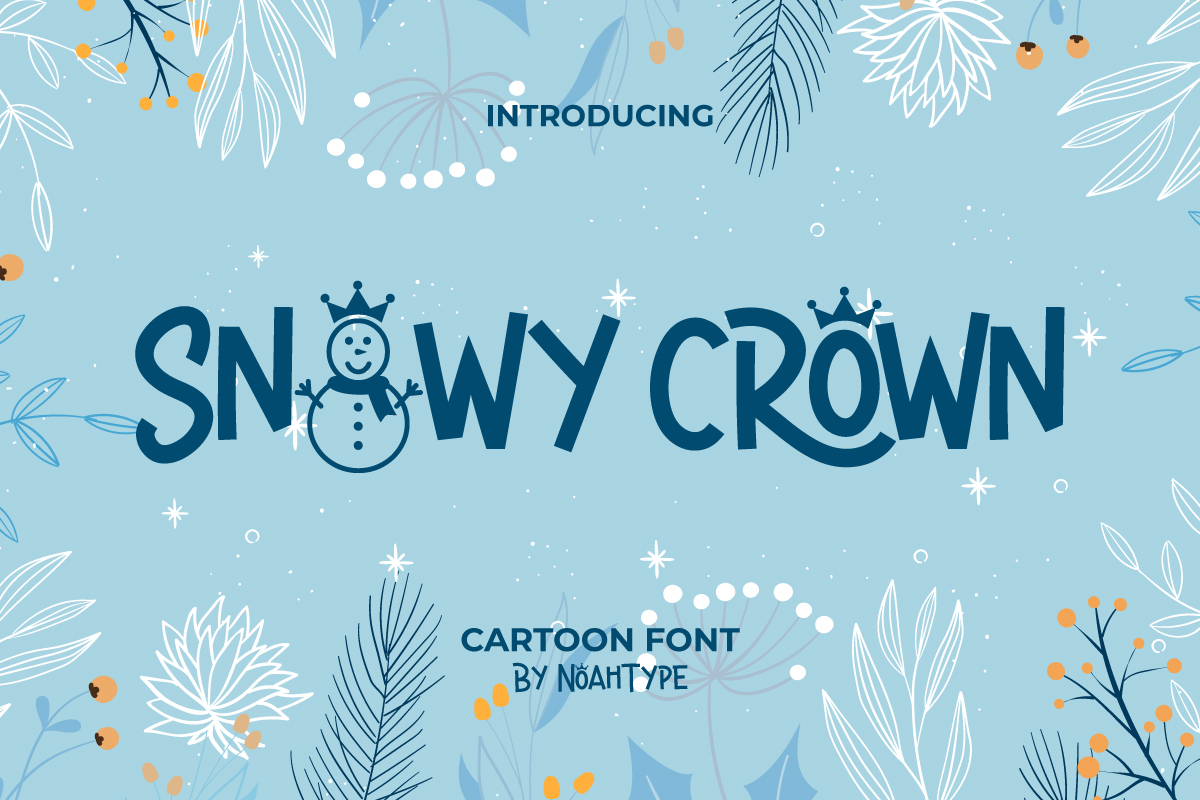 Snowy Crown Display Font