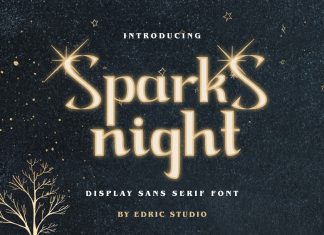 Sparks Night Display Font