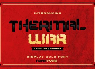 Thermal War Display Font