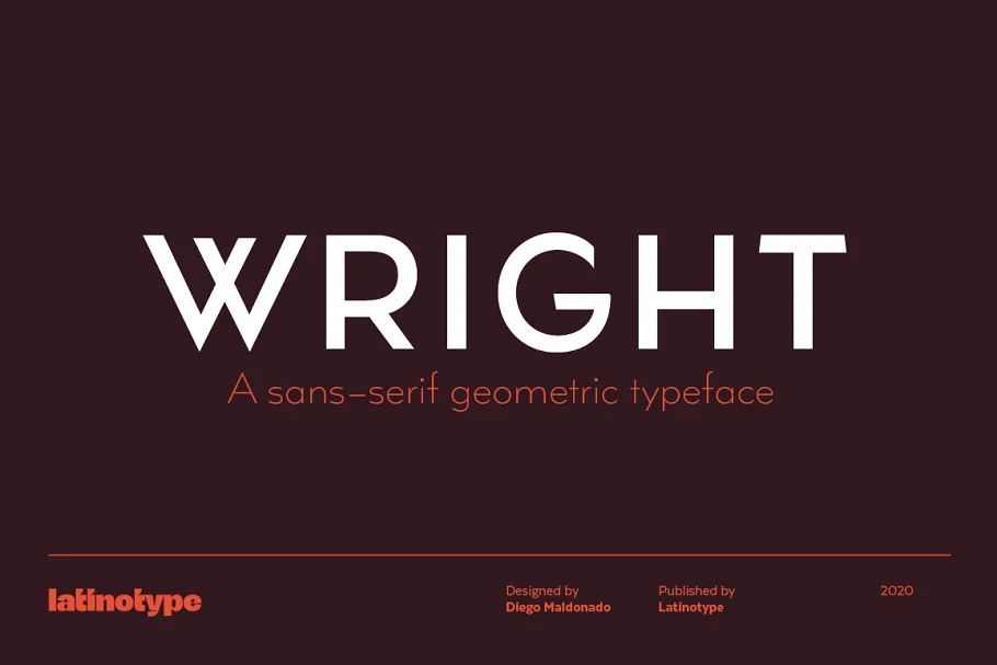 Wright Sans Serif Font