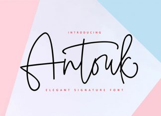 Antouk Handwritten Font