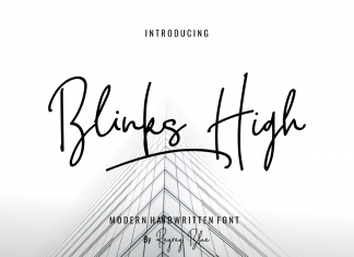Blink High Script Font