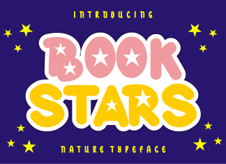 Book Stars Display Font