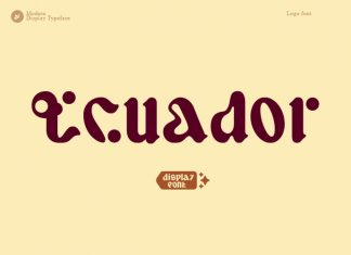 Ecuador Display Font