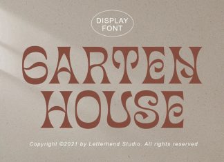 Garten House Display Font