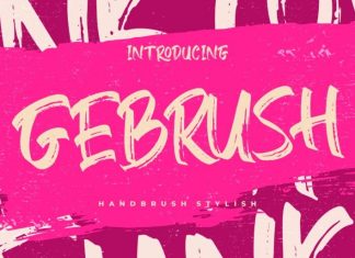 Gebrush Brush Font