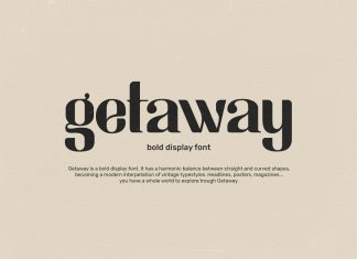 Getaway Display Font