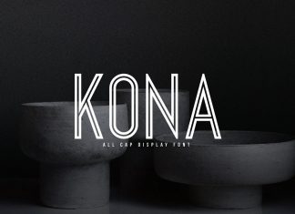 Kona Display Font